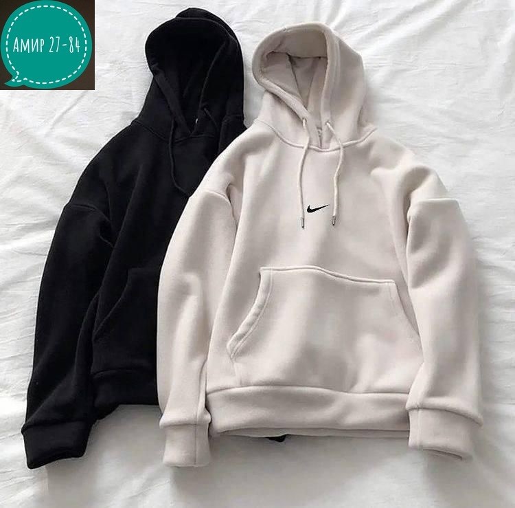 худи теплое оверсайз,худи женская,спортивная толстовка,худи на флисе,женские худи nike
