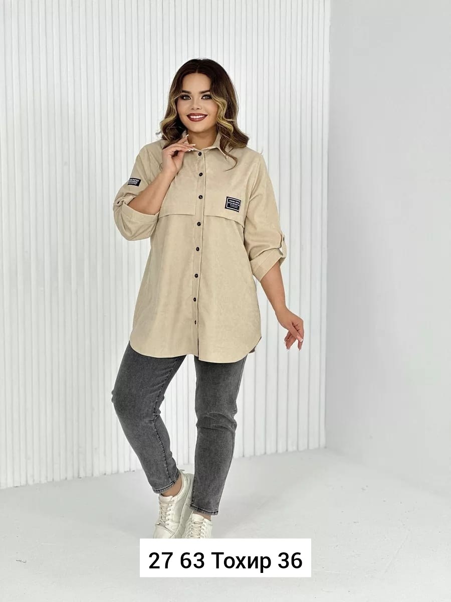 вельветовая рубашка женская на кнопках,рубашка женская,, больших размеров,одежда больших размеров