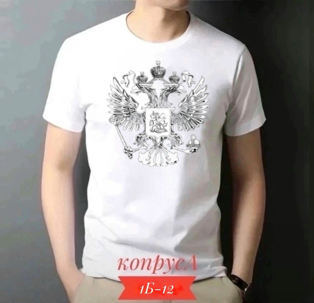 футболка с гербом,футболки для мужчин,футболка мужская,футболка россия,футболка
