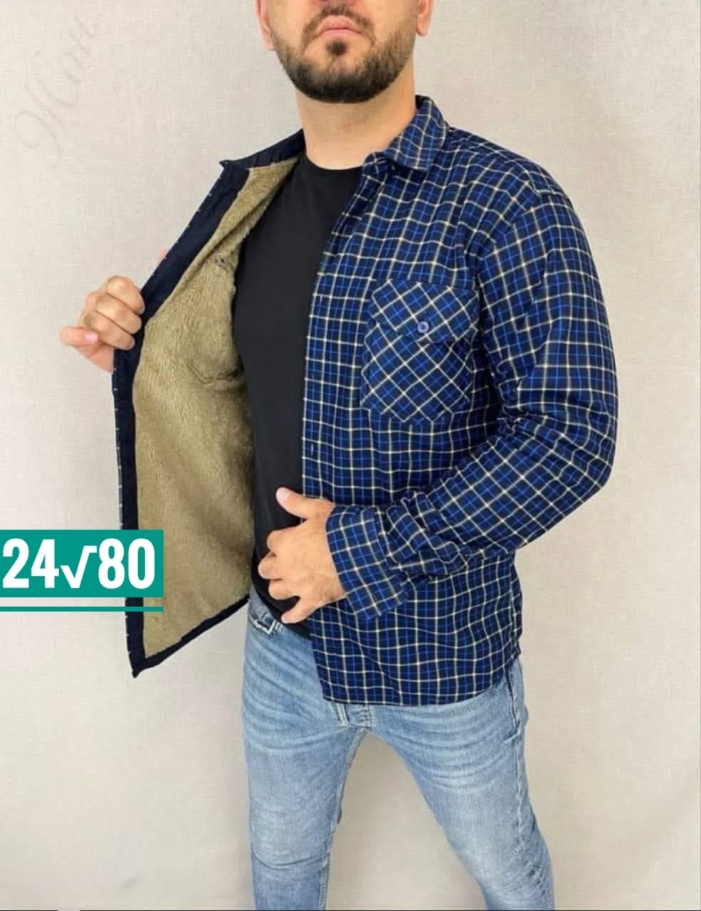 рубашка теплая на флисе,мужская клетчатая рубашка,рубашка с мехом,рубашки мужские модные,теплая рубашка