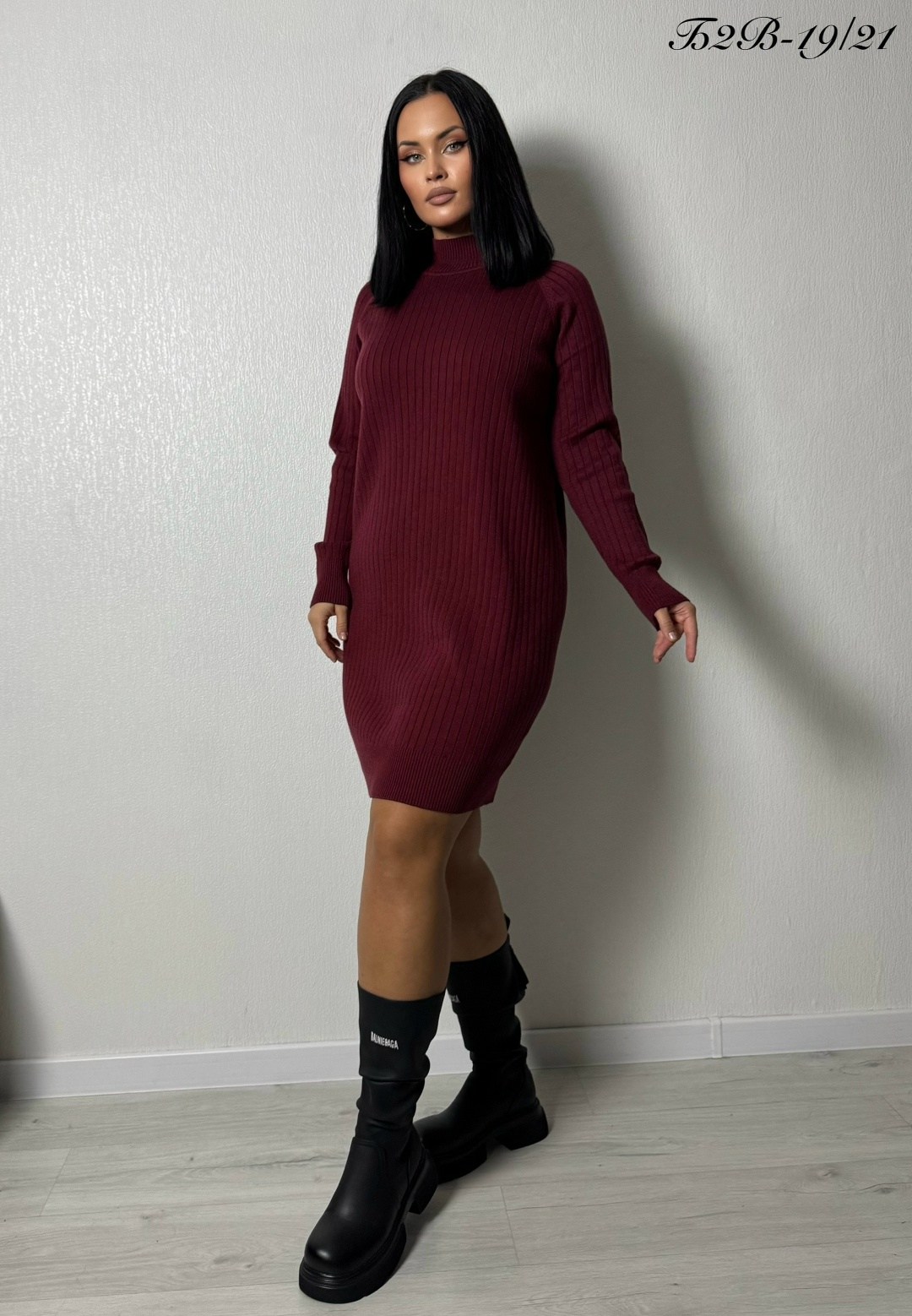 вязаное платье,вязаное платье теплое,платье вязаное теплое миди,теплое вязаное платье с горлом,бордовое вязаное платье