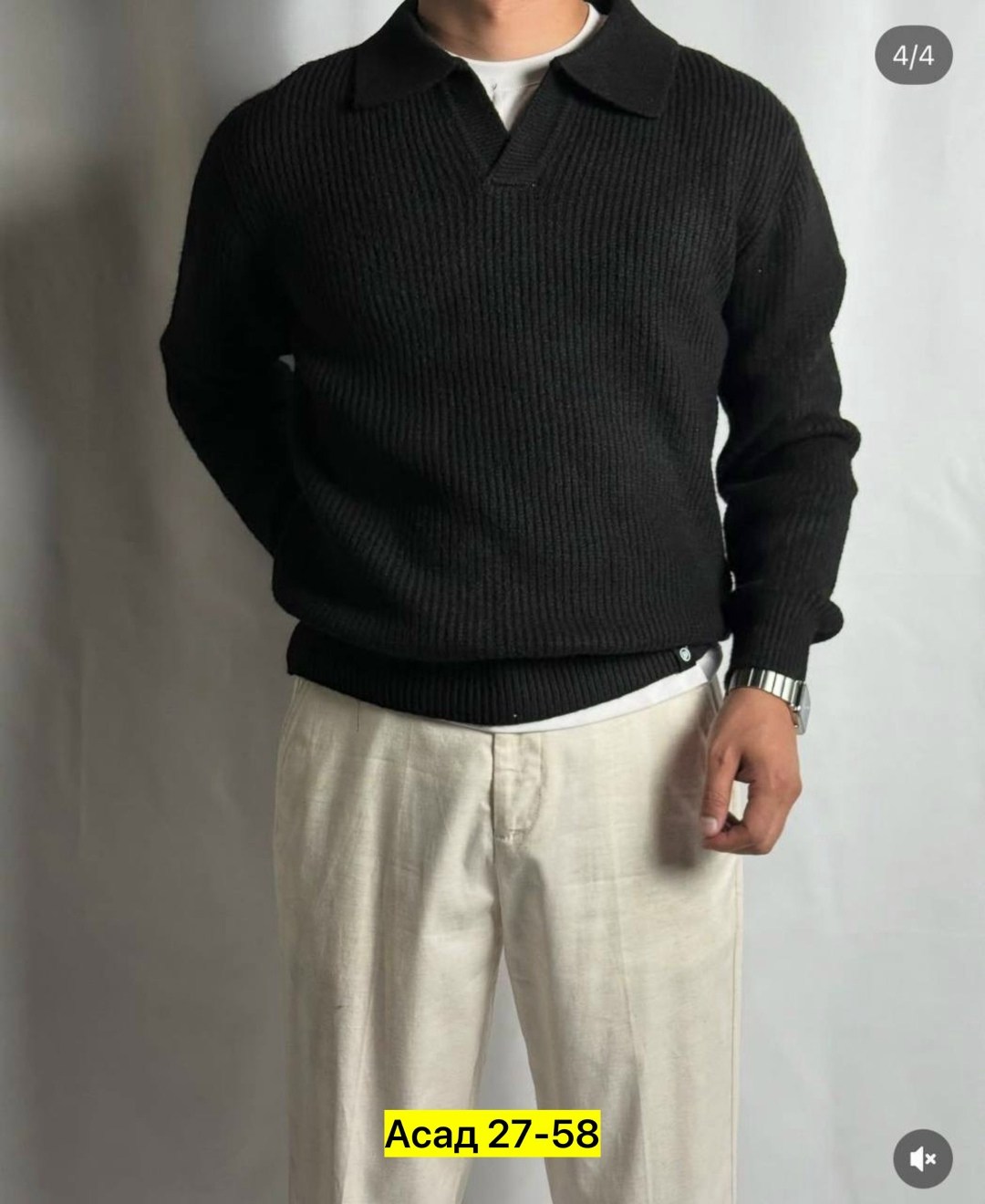 свитер поло,повседневный джемпер,свитер,свитера мужская,свитер с воротником поло