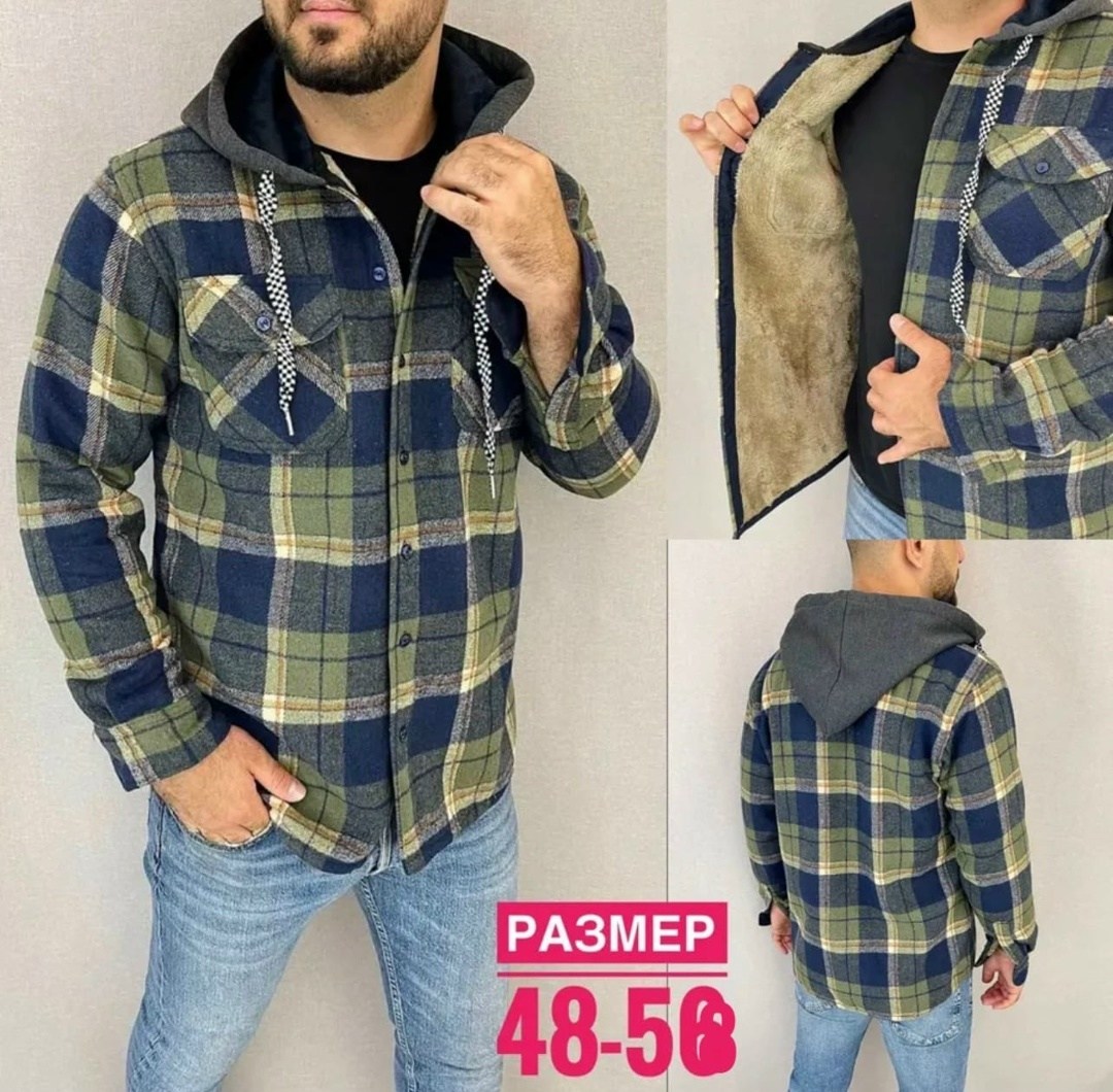 рубашка мужская в клетку с капюшоном,мужская клетчатая рубашка,рубашка мужская с капюшоном,рубашка с капюшоном,рубашка на меху