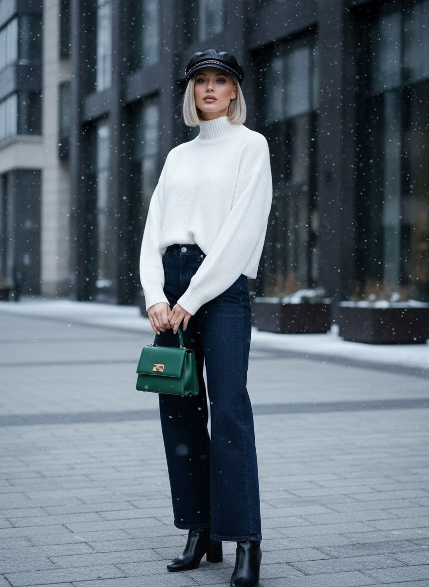 женская кофта,черный свитер,свитер,объемный свитер,свитер модный