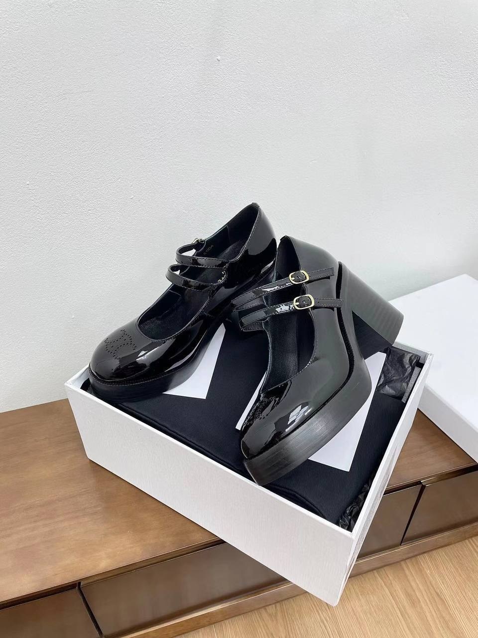 туфли celine,,туфли мэри джейн на массивной подошве,туфли лакированные,туфли женские