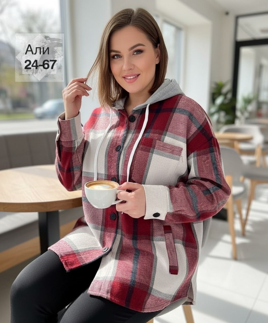 рубашка оверсайз в клетку с капюшоном,теплая рубашка оверсайз в клетку с капюшоном,рубашка с капюшоном,рубашка оверсайз теплая в клетку,рубашка оверсайз теплая в клетку удлиненная