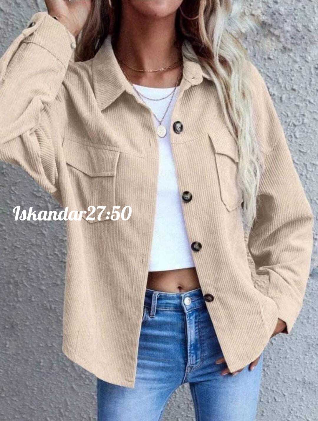 женская вельветовая куртка большой размер,повседневная куртка,рубашка вельветовая женская,женская вельветовая куртка,куртка модная