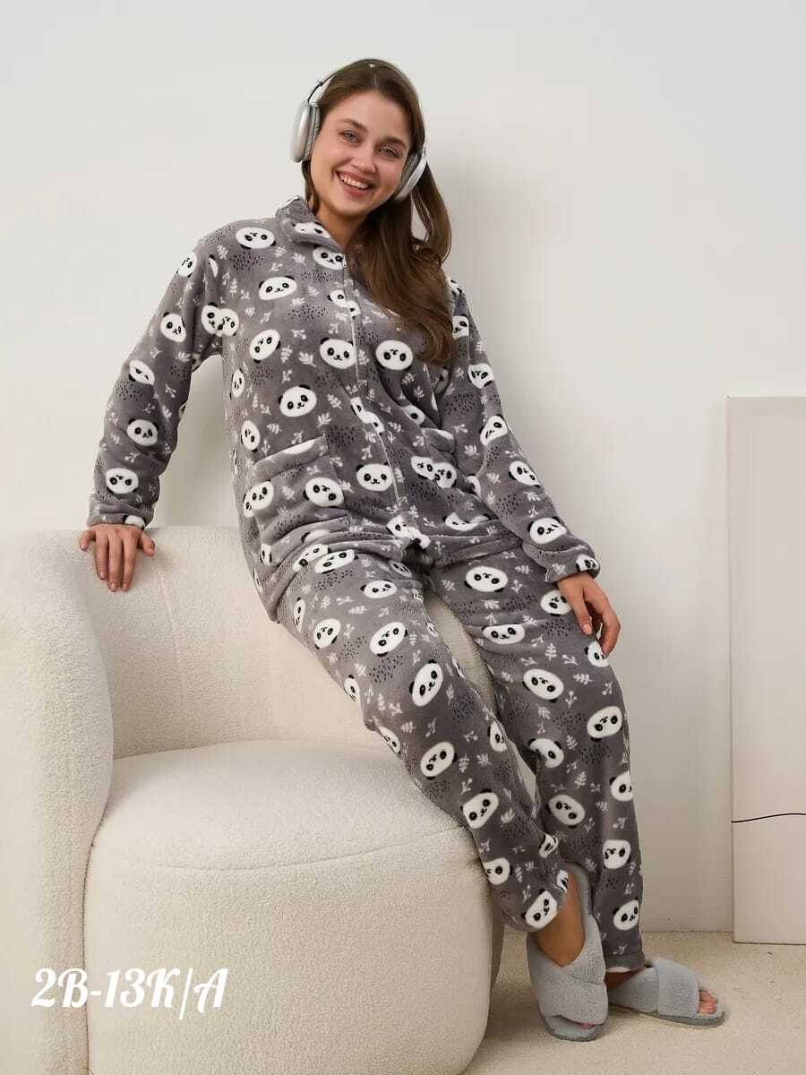 пижама со штанами теплая домашняя,теплая пижама,женская пижама,пижама женская теплая,комплект пижама