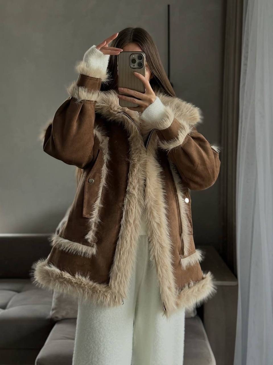меховая куртка,теплая куртка,модная куртка,куртка из овчины,меховое пальто