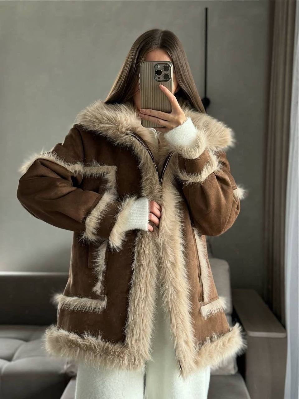 меховая куртка,теплая куртка,модная куртка,куртка из овчины,меховое пальто