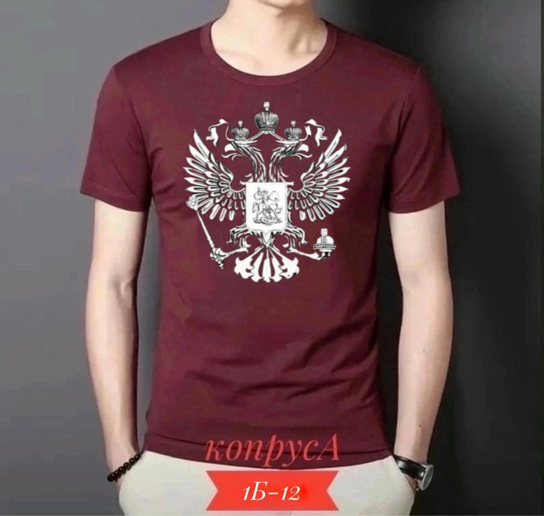 футболка с гербом,футболки для мужчин,футболка мужская,футболка россия,футболка