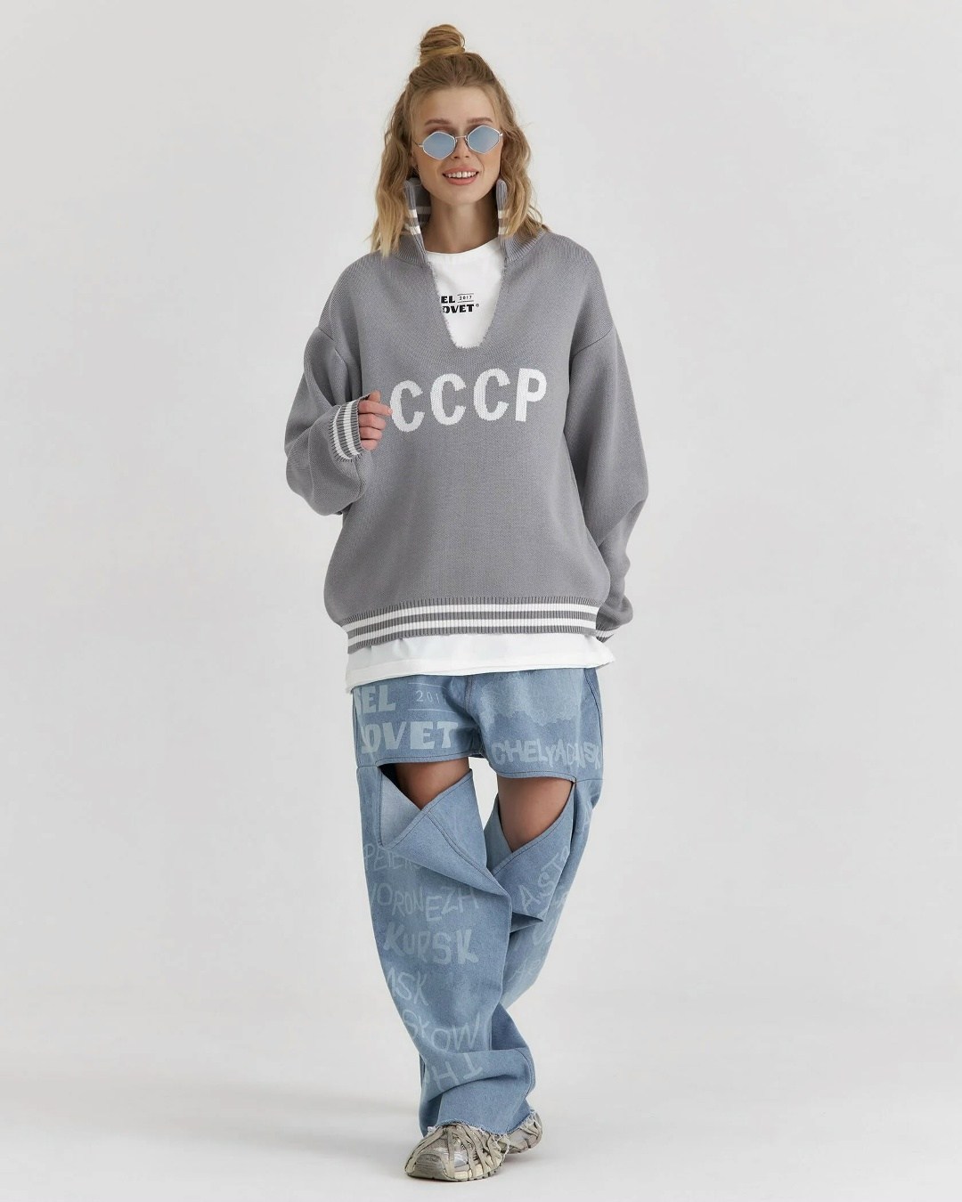 серый свитшот,режиссер,свитшот ссср,свитшот,мужская мода