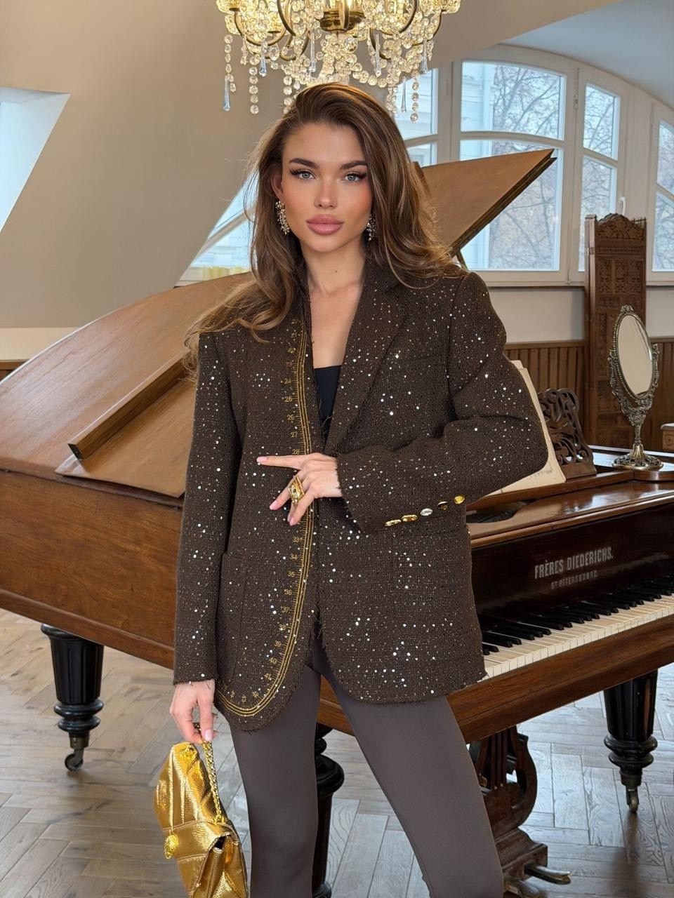 пиджак с пайетками,пиджак с пайетками блестящий,пиджак женский твидовый,мода стиль