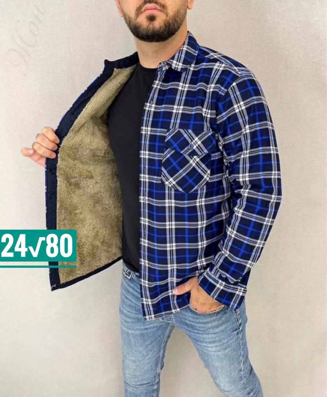 рубашка теплая на флисе,мужская клетчатая рубашка,рубашка с мехом,рубашки мужские модные,теплая рубашка