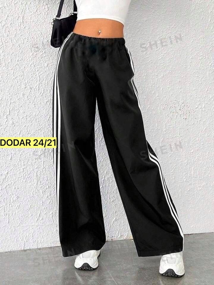 широкие брюки,брюки с полоской,повседневные брюки,брюки спортивные,модные брюки