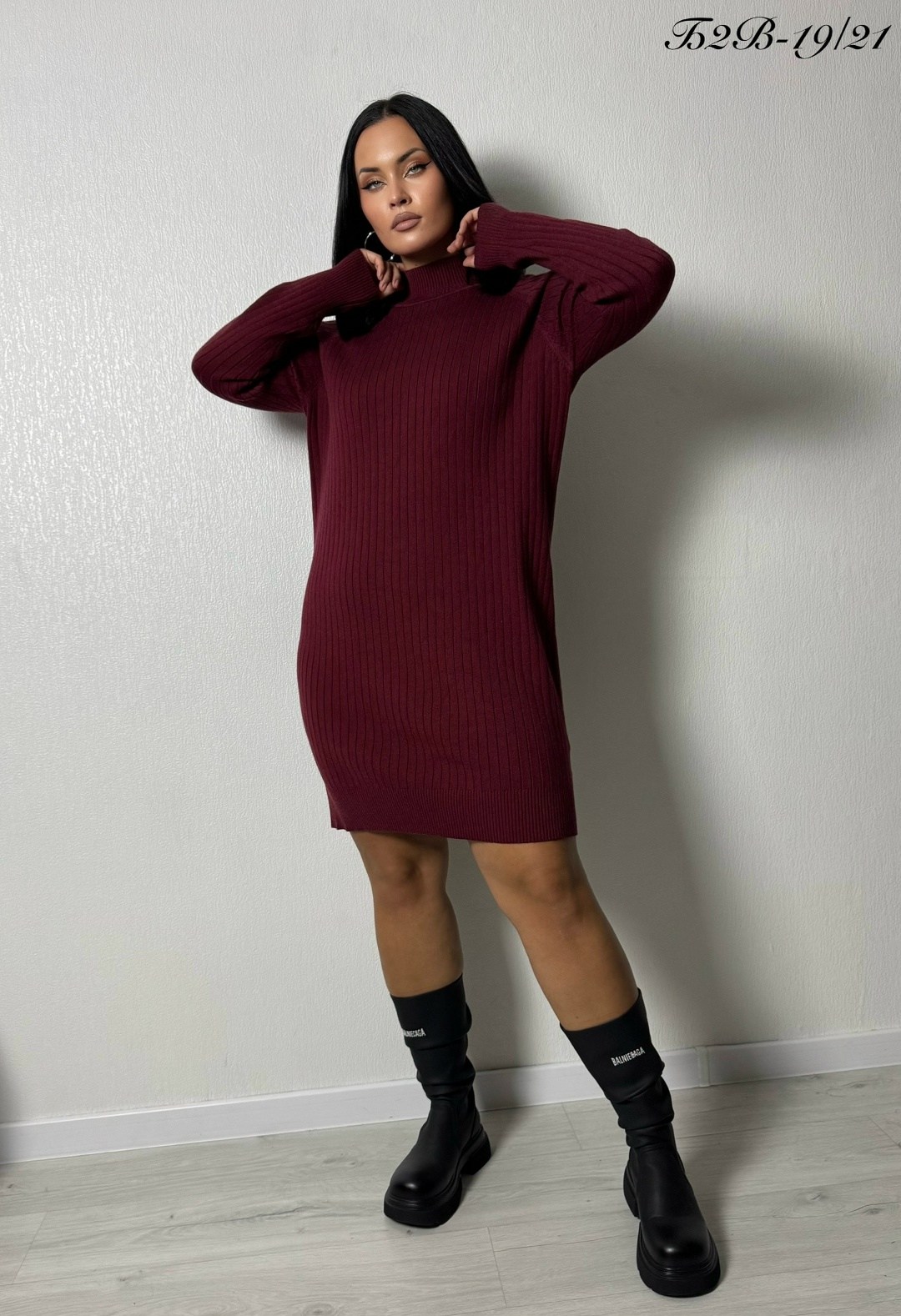 вязаное платье,вязаное платье теплое,платье вязаное теплое миди,теплое вязаное платье с горлом,бордовое вязаное платье