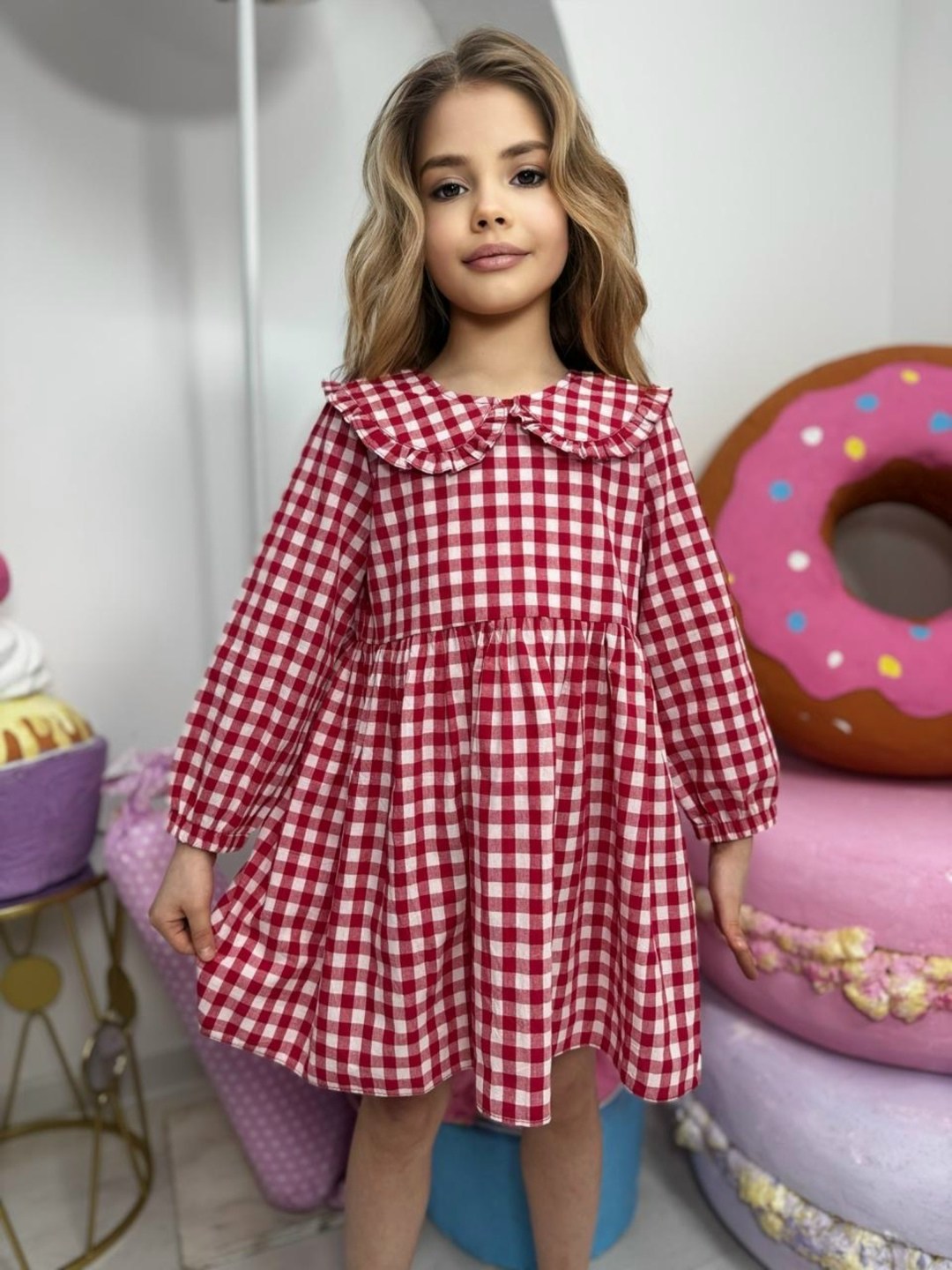 платье хлопок детское,детская платье,платье для девочек,платье в клетку,одежда для девочки