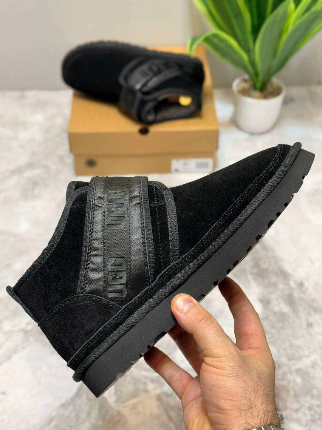 угги мужские,мужской ботинок ugg,мужские угги ugg,,ugg neumel snapback black