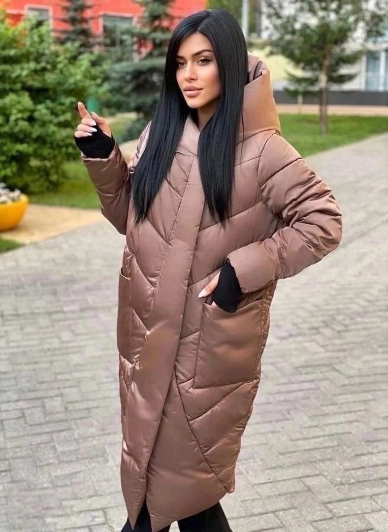 пуховик зимний с капюшоном и карманами,куртка женская зимняя удлиненная,пуховик,пуховик зимний женский,куртка зимняя удлиненная пуховик