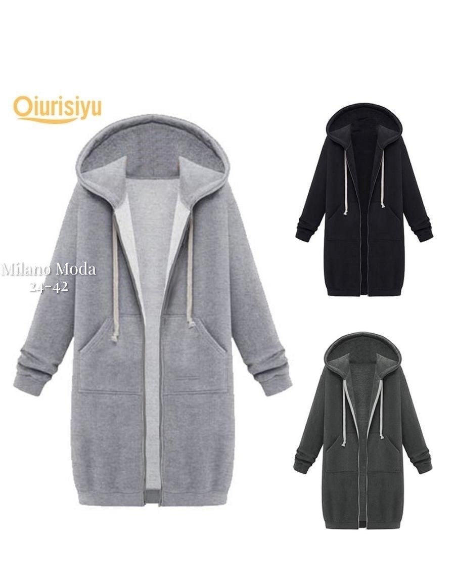 длинная толстовка с капюшоном,длинная толстовка,пальто с капюшоном серое sella,женское пальто с капюшоном,пальто с капюшоном