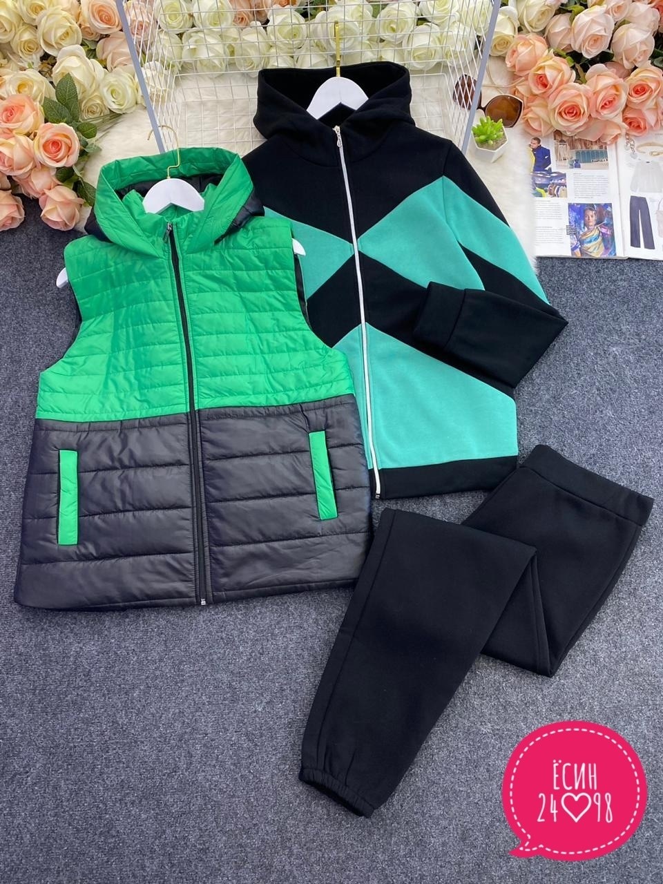 спортивный женский костюм больших размеров,cпортивный костюм больших размеров,костюм женский тройка,костюмы спортивные,жилет на синтепоне