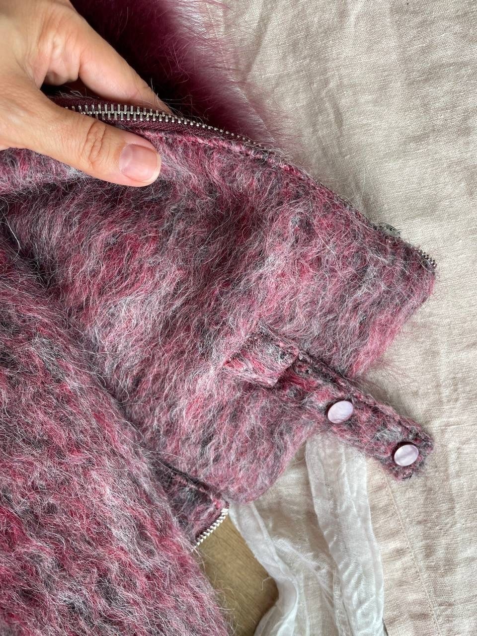 стильная куртка,куртка с мехом,куртка комбинированная,куртка женская