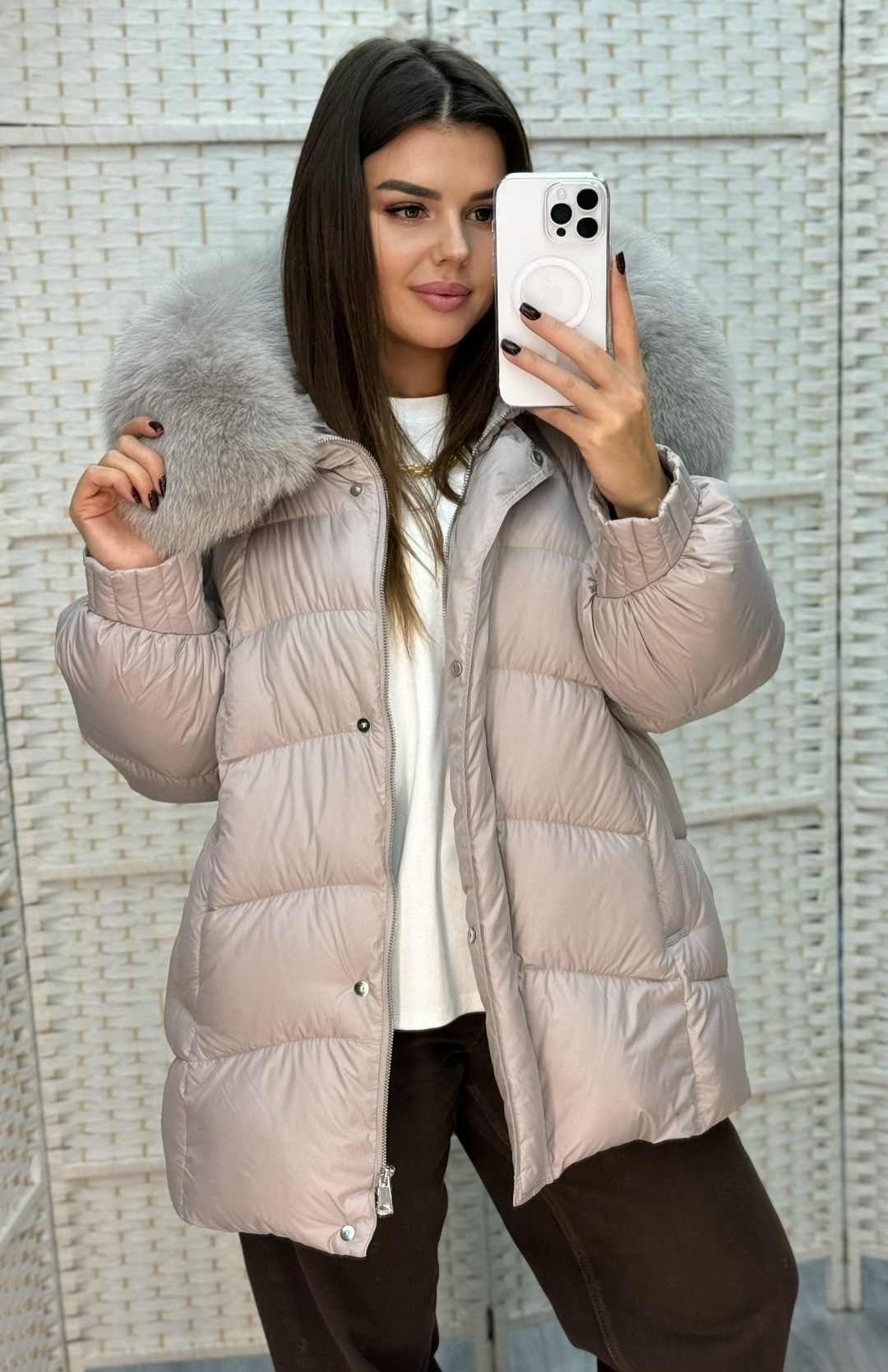 пуховики с мехом,vivilona пуховики,пуховик,женские пуховики,зимняя куртка пуховик