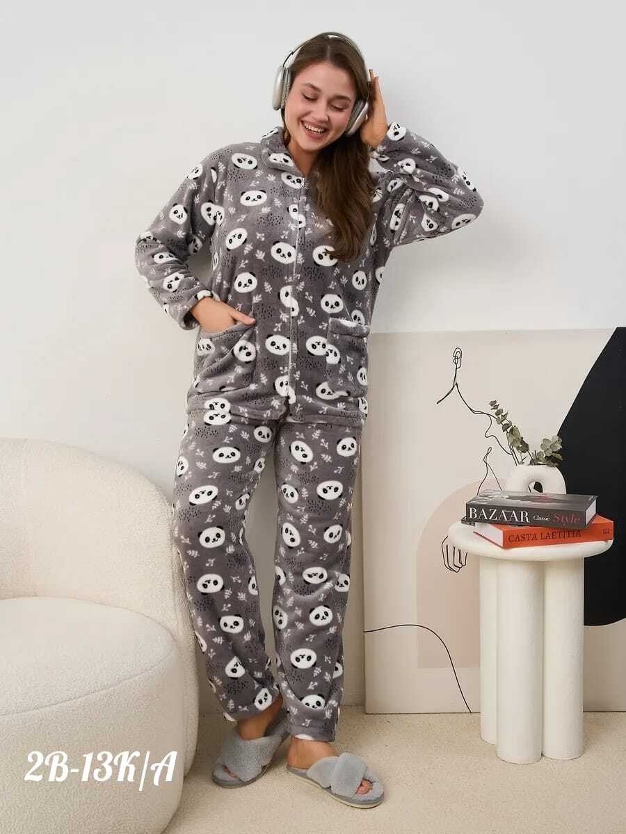 пижама со штанами теплая домашняя,теплая пижама,женская пижама,пижама женская теплая,комплект пижама