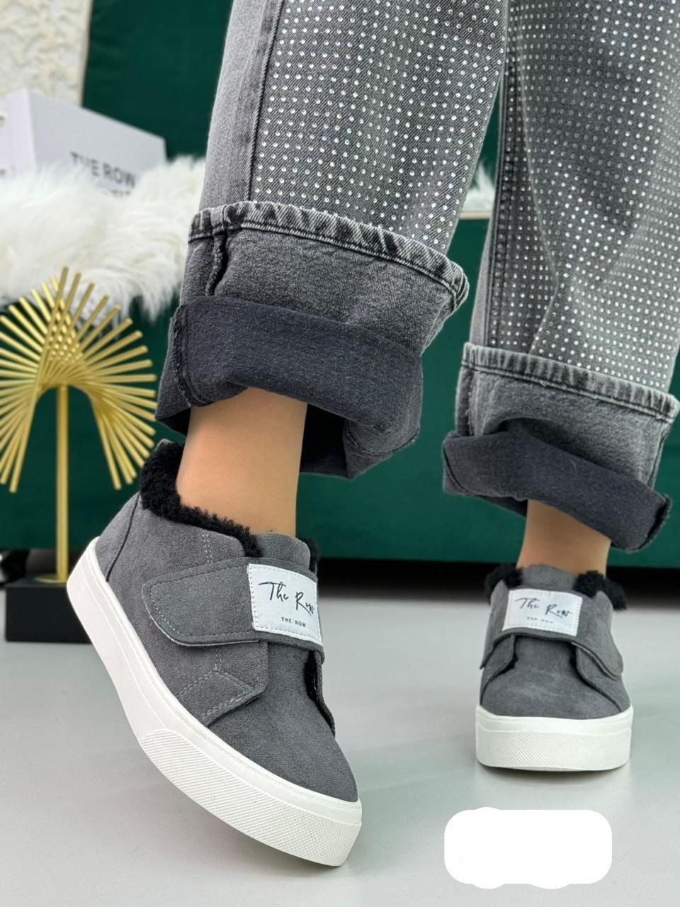 , женская,зимняя женская ,зимняя ,замшевые кеды