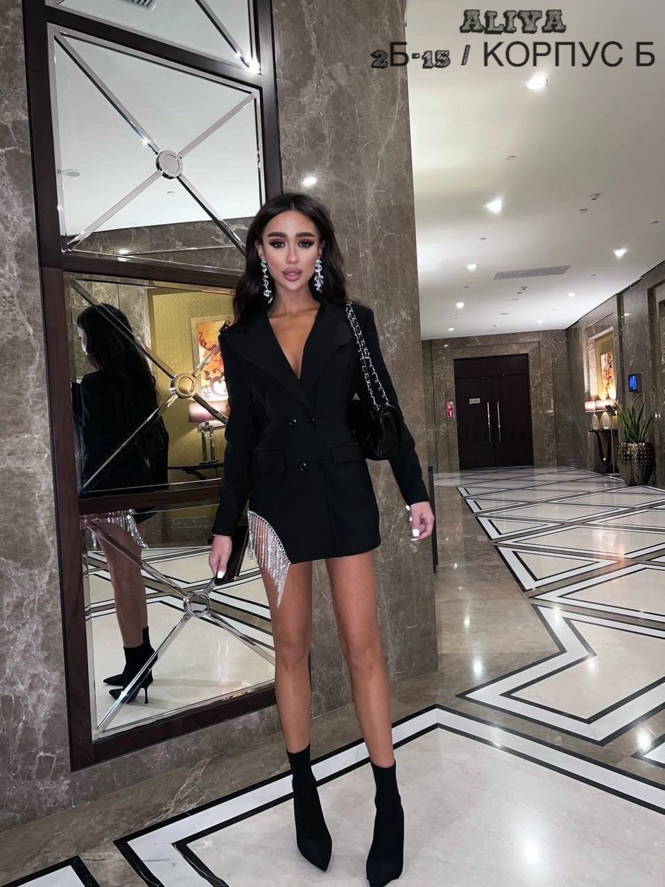 стильное платье пиджак,женское платье пиджак,платье пиджак черное,платье пиджак,платье пиджак с бахромой