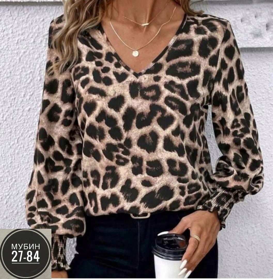 женская блузка с леопардовым принтом,леопардовая блузка,блузка для женщин,блузка модная,блузка женская