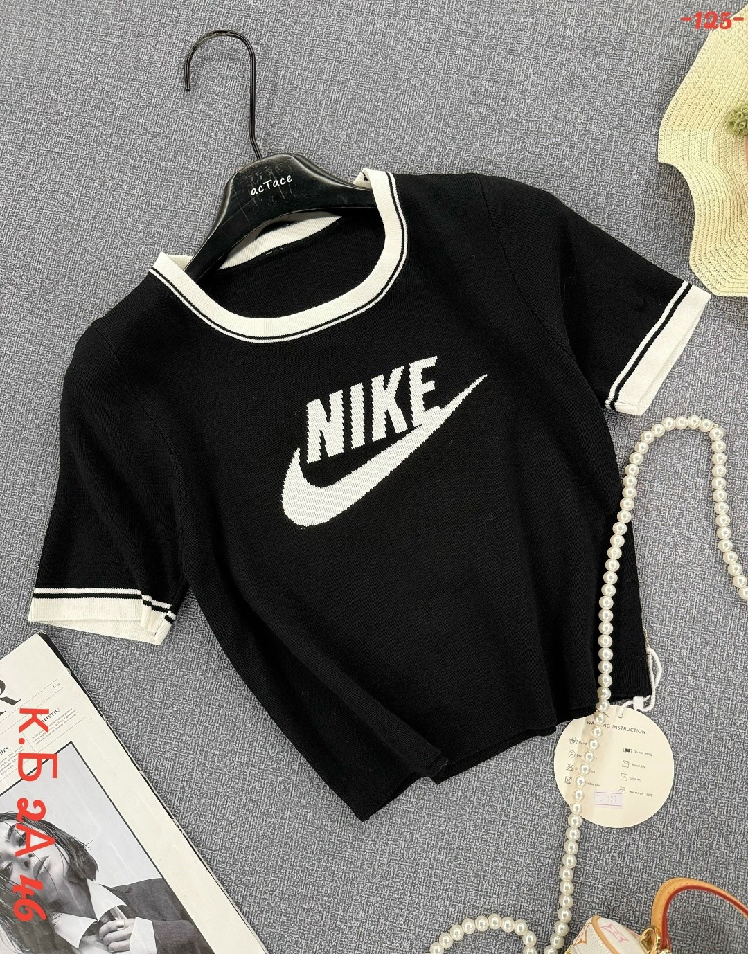 укороченная черная футболка найк,футболка женская,футболка женская nike,футболка найк женская,футболки топы