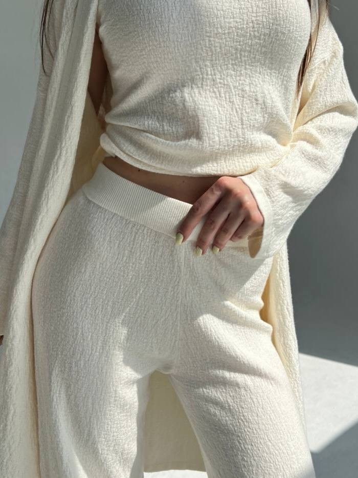 трикотажные костюмы,трикотажный брючный костюм,костюм с кофтой,костюм женский с брюками палаццо,теплый костюм