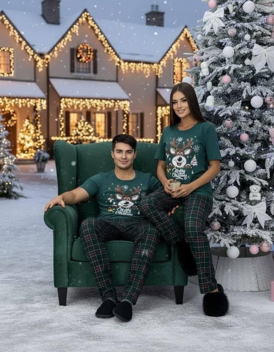 пижама мужская новогодняя,новогодние пижамы,пижама новогодняя family look,парные пижамы,пижама мужская