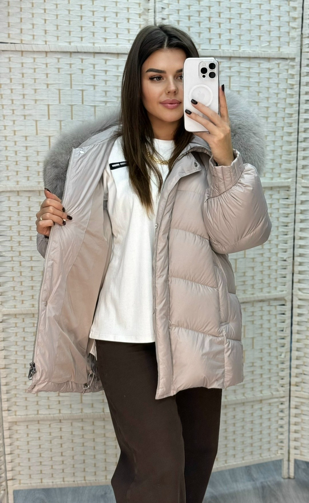 пуховики с мехом,vivilona пуховики,пуховик,женские пуховики,зимняя куртка пуховик