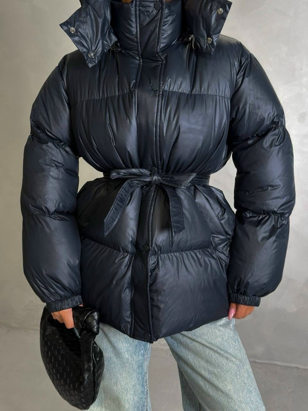 пуховик,женские пуховики,пуховик с поясом,коричневый пуховик,пуховики оверсайз