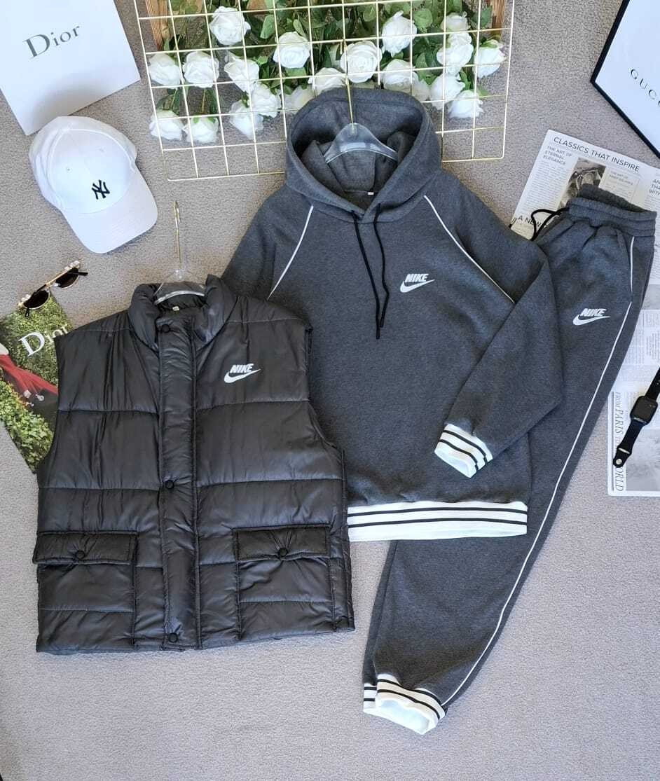 спортивный костюм тройка nike,костюм женский тройка,спортивный костюм nike на флисе,костюм на флисе,спортивные костюмы утепленные