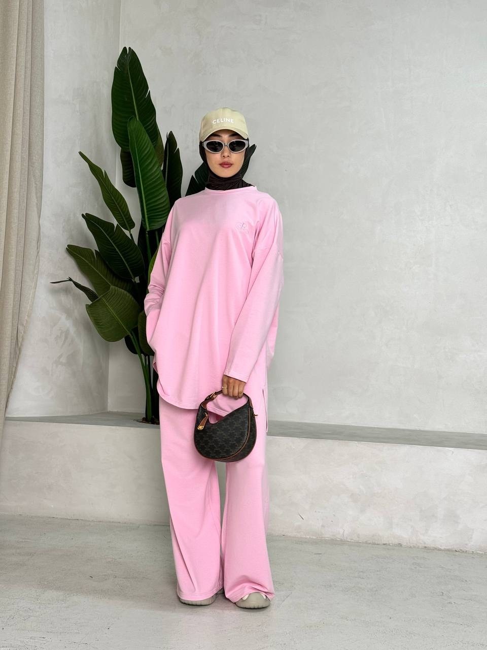 женский костюм из футера,костюм спортивный в стиле оверсайз,мусульманские костюмы,трикотажный костюм оверсайз,женский костюм оверсайз