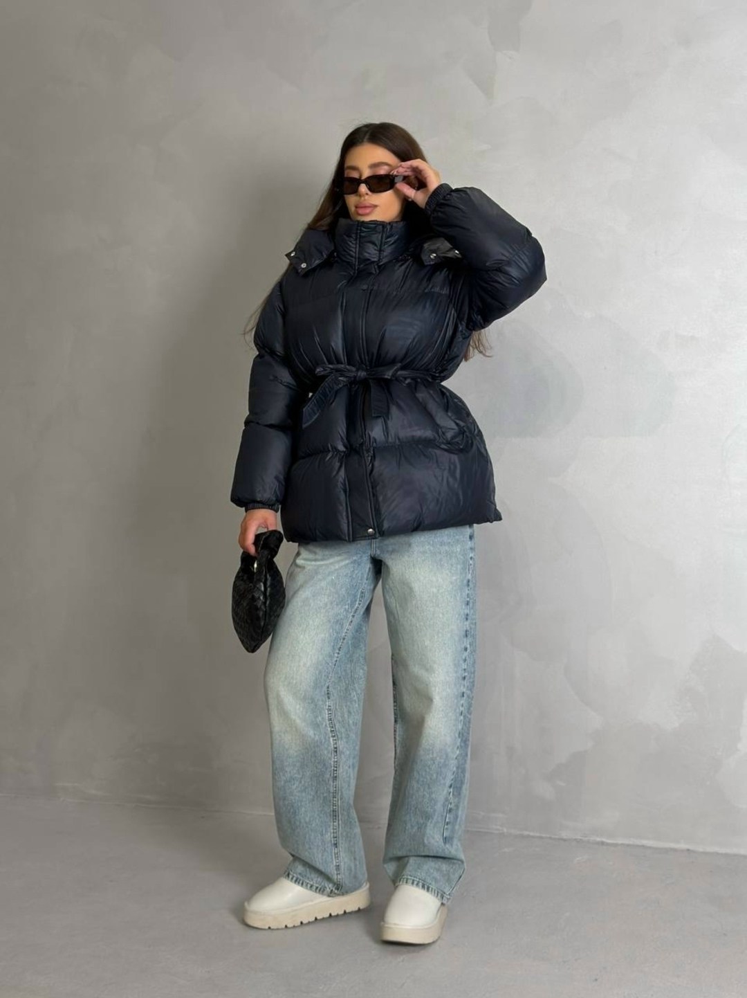 пуховик,женские пуховики,пуховик с поясом,коричневый пуховик,пуховики оверсайз