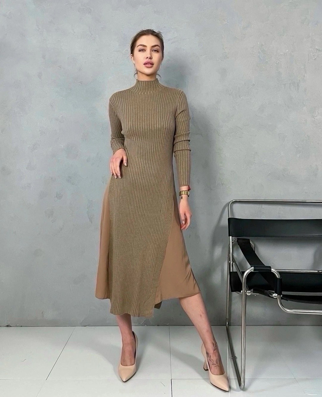 трикотажное платье лапша,платье лапша,женская платья лапша,вязаное платье,платье лапша с горлом