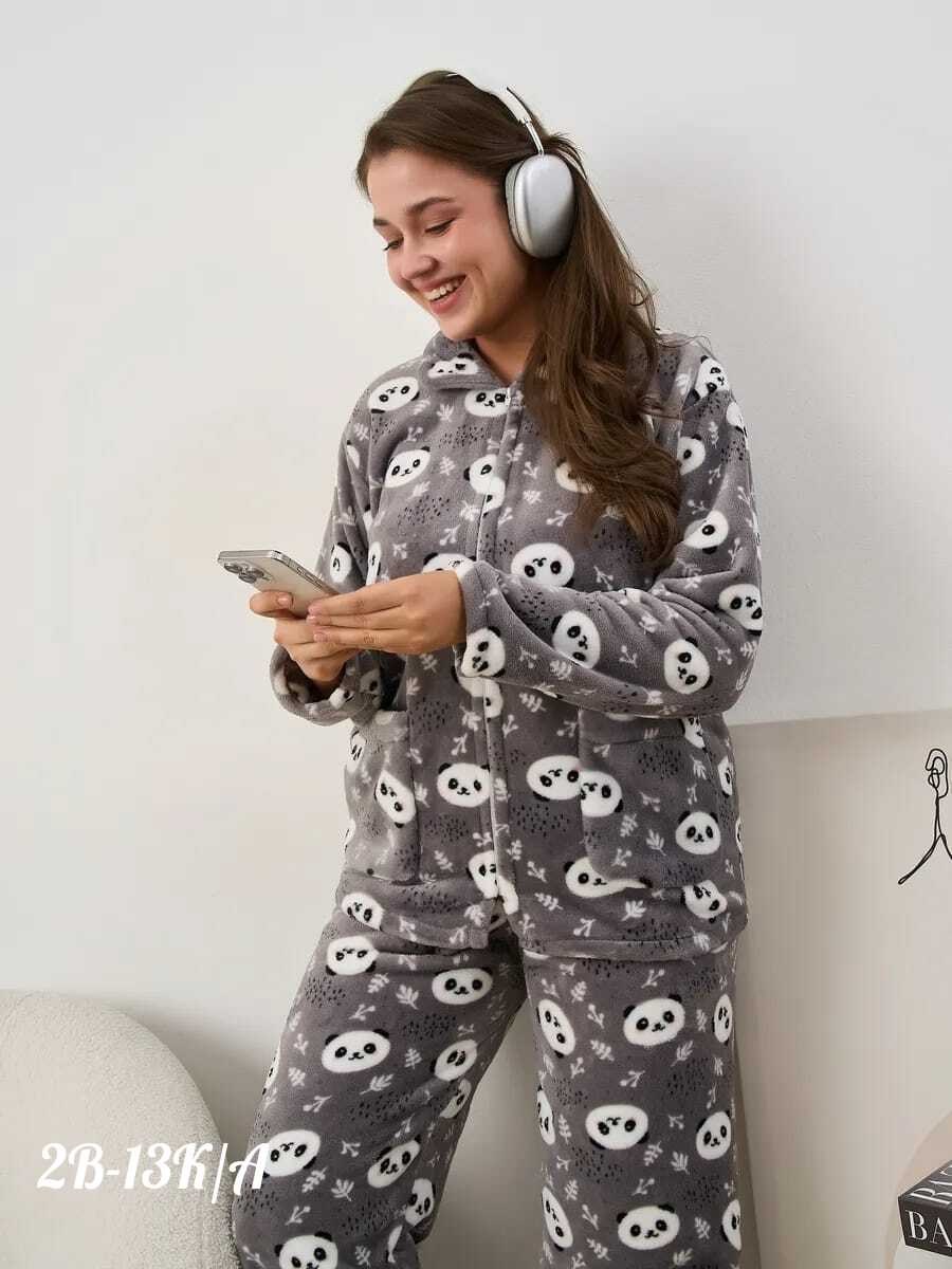 пижама со штанами теплая домашняя,теплая пижама,женская пижама,пижама женская теплая,комплект пижама