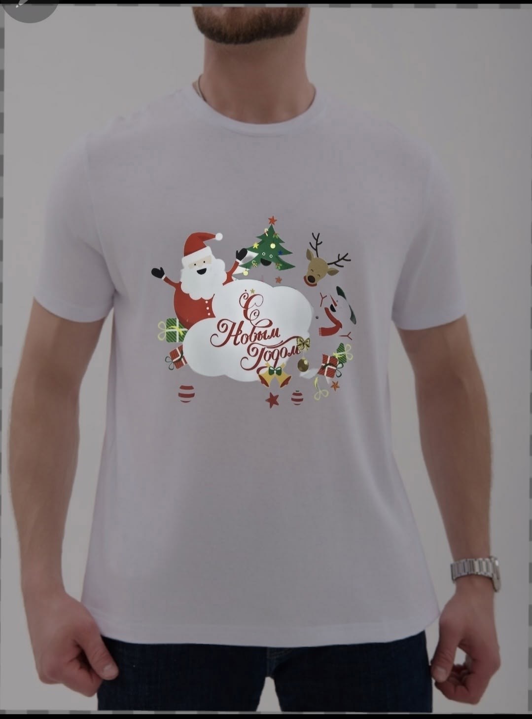 женская футболка белая,женская футболка,новогодние футболки ,новогодние футболки,футболка