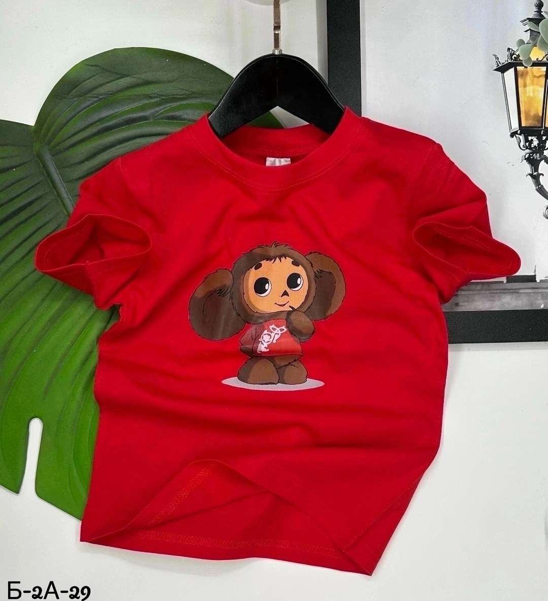 футболка детский,футболка чебурашка,футболка детская kaftan чебурашка р,футболка с принтом чебурашка,детская футболка