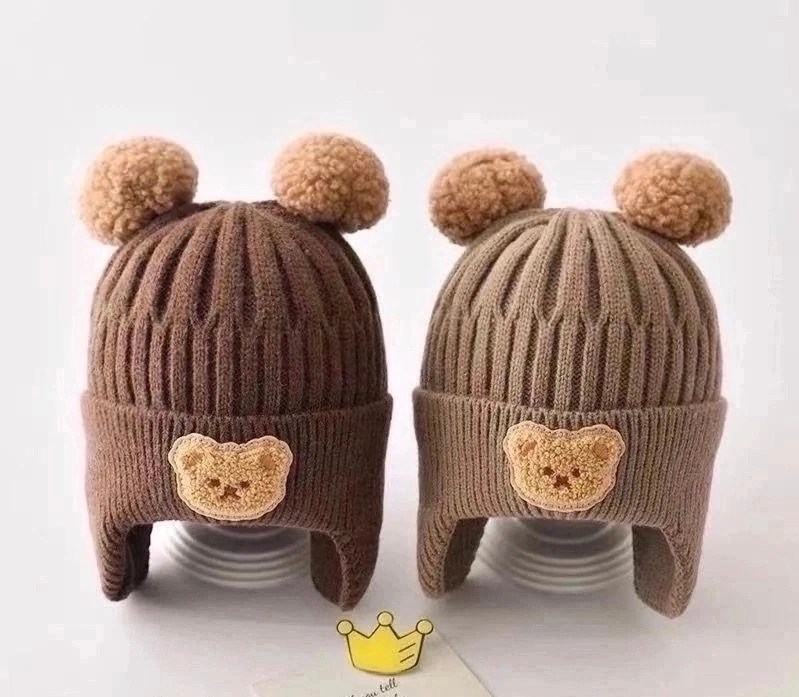 шапка с ушами мишки для детей,детская вязаная шапка,вязаная шапка для малыша,детская шапочка,вязаные шапки для младенца