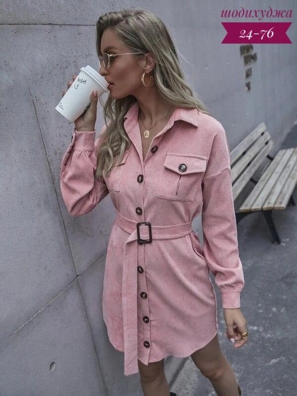 женское вельветовое платье,вельветовое платье с длинным рукавом,вельветовое платье с поясом,платье рубашка вельветовая,женское вельветовое платье с поясом