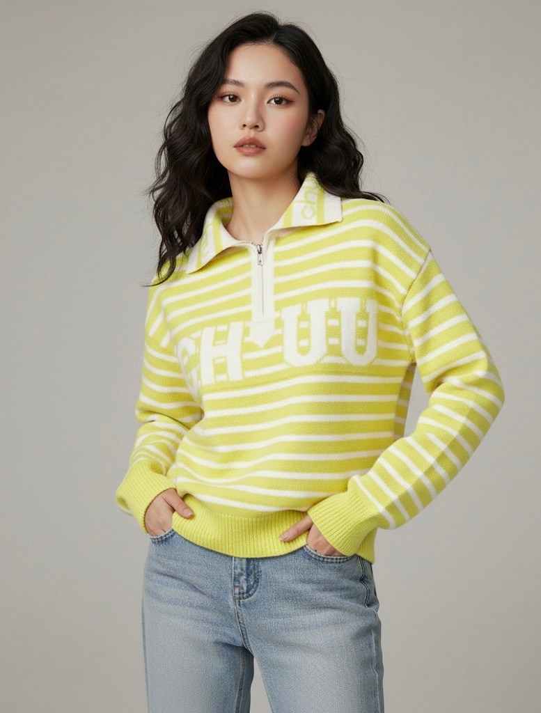 свитер с воротником,вязаные свитера,модные свитера,женский свитер в полоску,свитер полоска