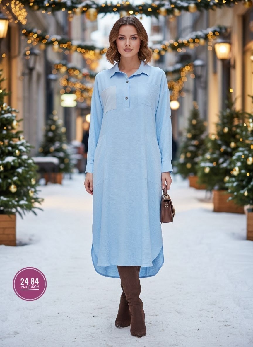 платье рубашка,платье прямое,платье женская,длинное платье рубашка,голубое платье