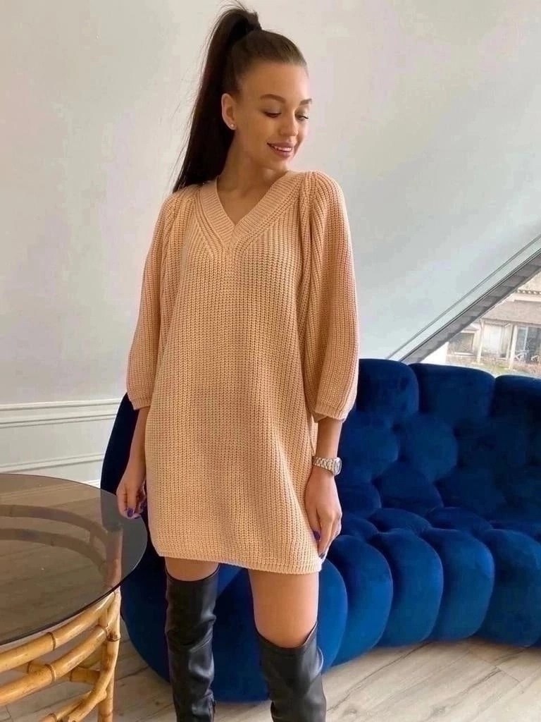 свитера туники,джемпер бежевый,удлиненный свитер,свитер платье,свободный свитер