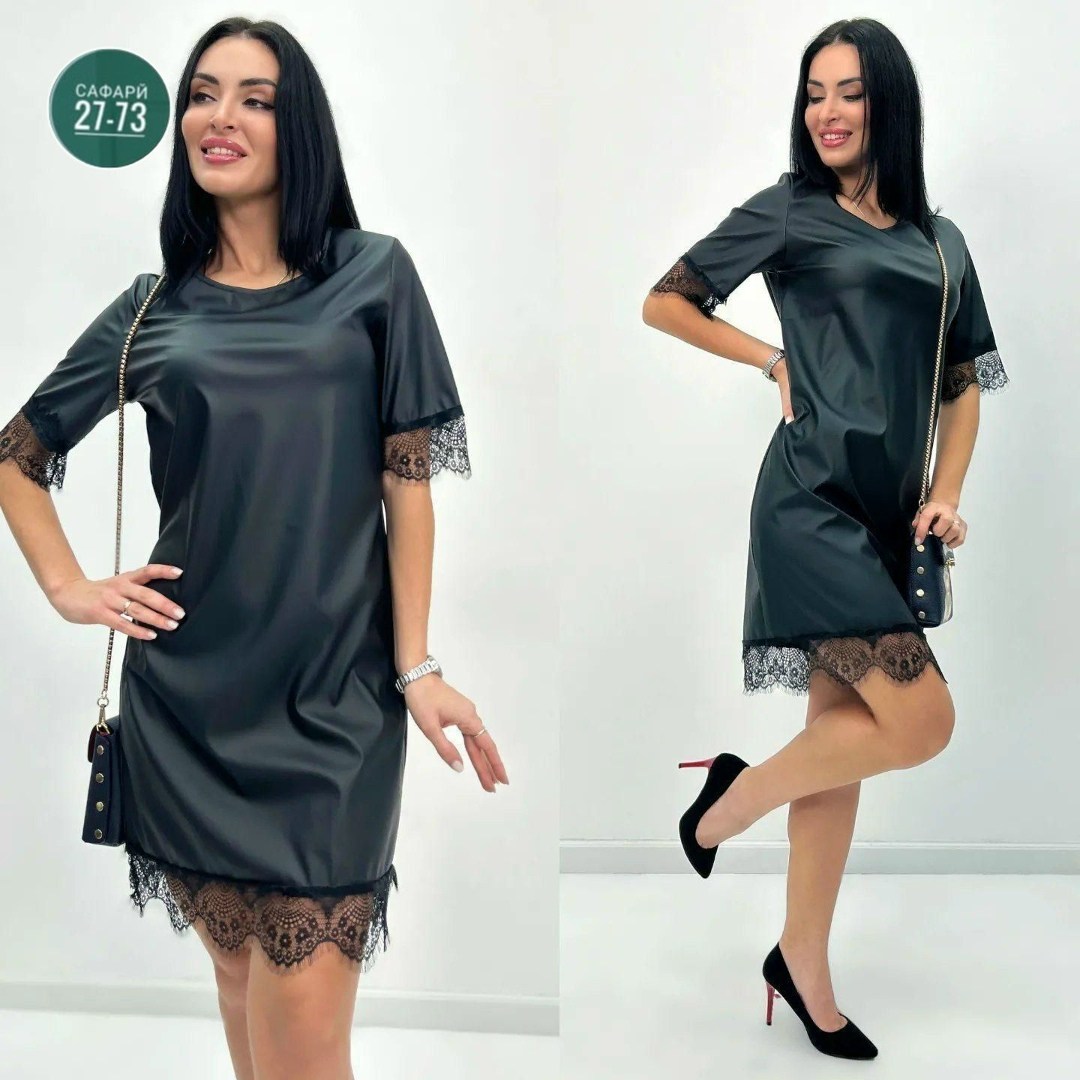 платье из экокожи,платье женская,нарядное платье,платье из экокожи для полных женщин,платье с гипюром