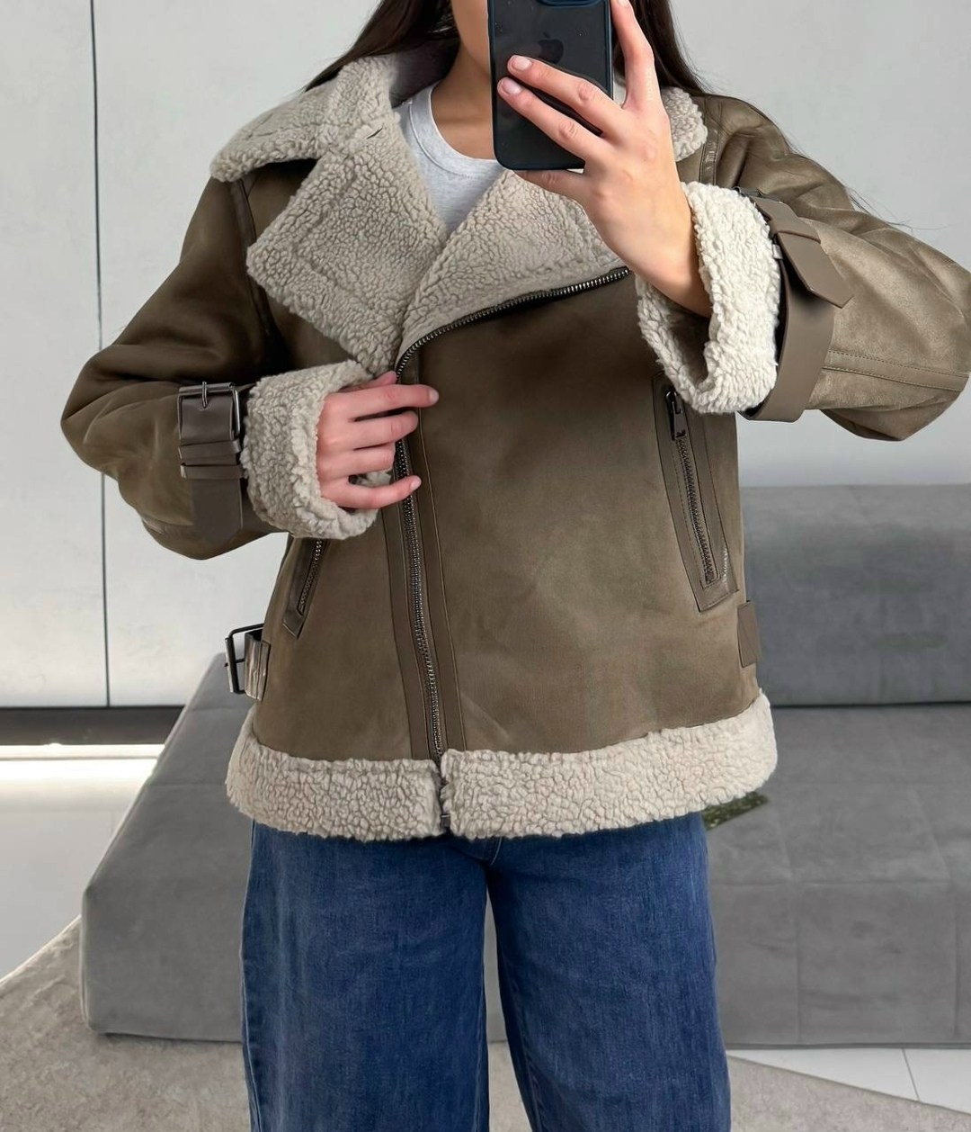 дубленка женская,стильная дубленка,дубленка женская авиатор,модные женские дубленки,куртка из искусственной овчины